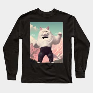 Muscle Meow: The Adorably Buff Felines- Glacier Long Sleeve T-Shirt